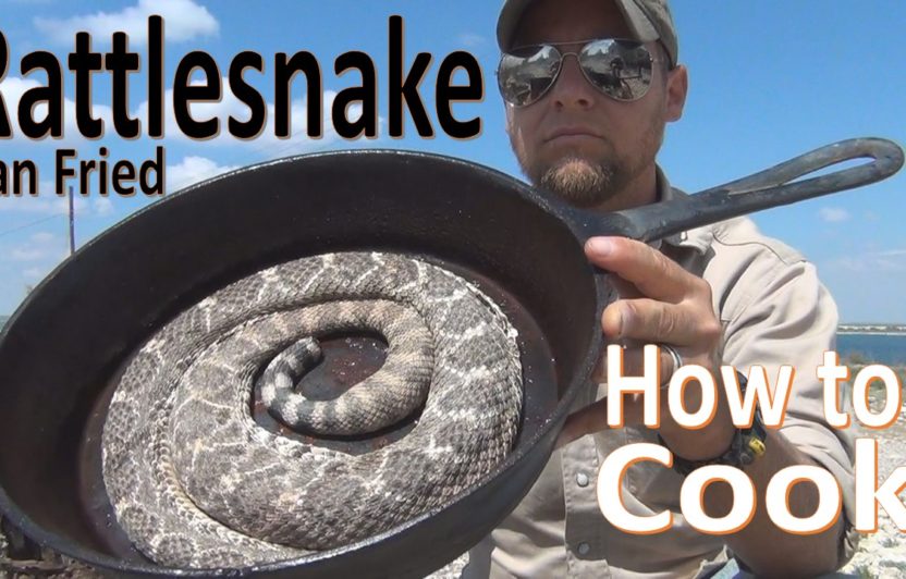 Pan Frying Rattlesnake